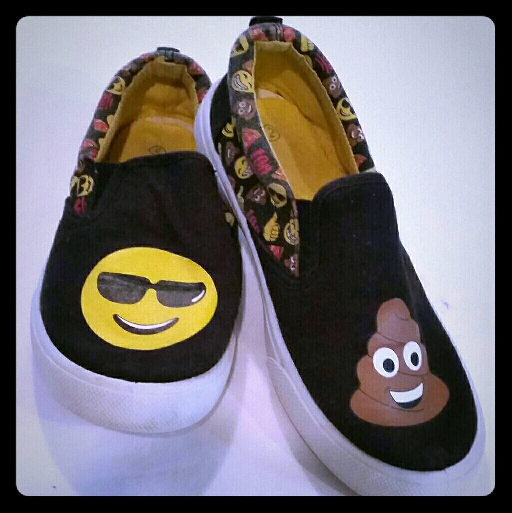 Emoji Shoes Slide on Size 2 Shoes